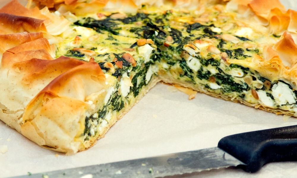 Spinazietaart met feta Paolo